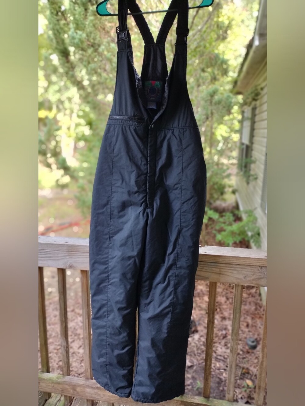 St. John's Bay Black Insulated Bib Jumpsuit